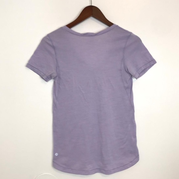 Lululemon Purple V-Neck Running Tee - Picture 2 of 2